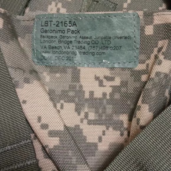 London Bridge Trading LBT-2165A Geronimo Assault Pack, Made in USA, firm price - Picture 4 of 4